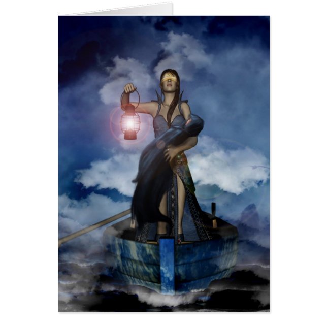 Ankomst på Avalon Hälsningskort (Framsidan)