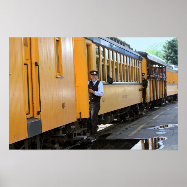 Ankomst till Depot Durango Tåg Poster (Framsidan)