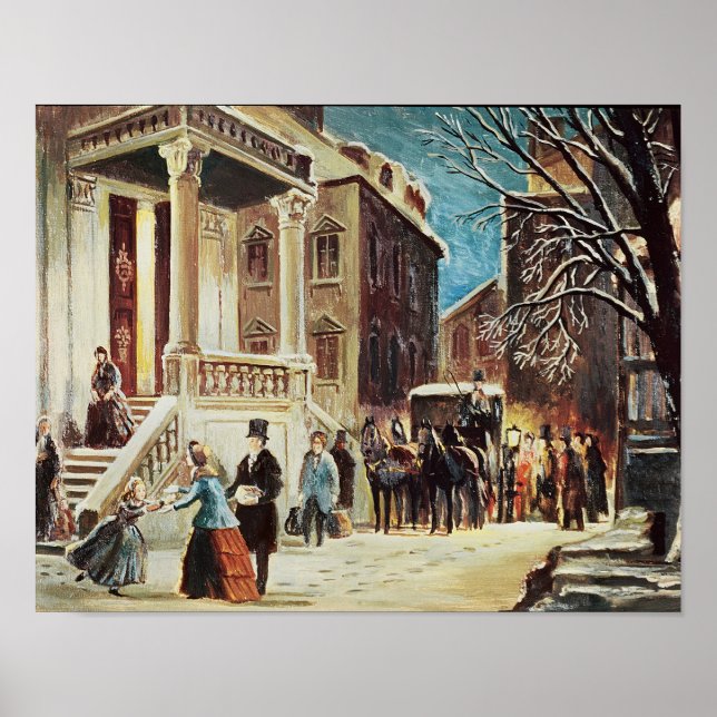 Ankomst till jul Party Poster (Framsidan)