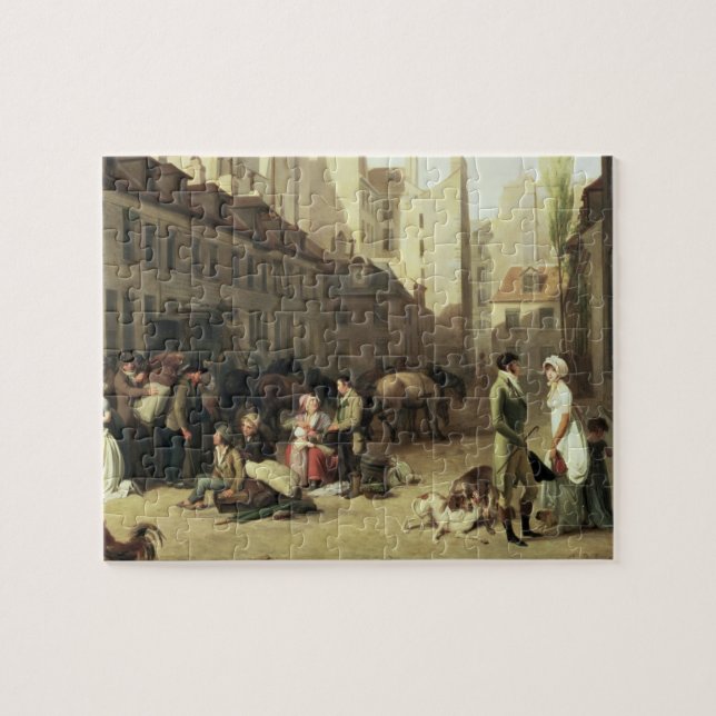 Ankomsten av en arrangeralagledare på pussel (Horisontell)