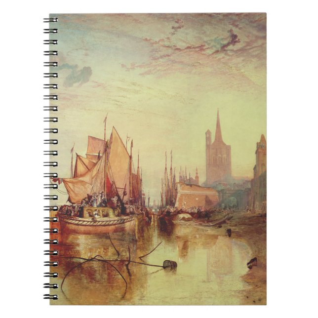 Ankomsten av en paketbåt av Joseph Turner Anteckningsbok (Framsidan)