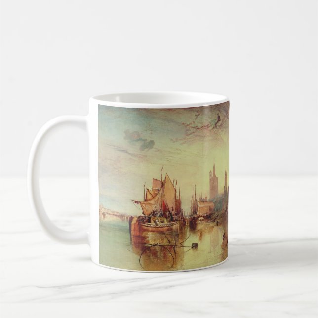 Ankomsten av en paketbåt av Joseph Turner Kaffemugg (Vänster)