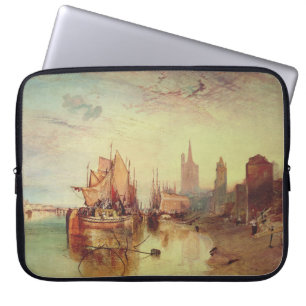 Ankomsten av en paketbåt av Joseph Turner Laptop Fodral
