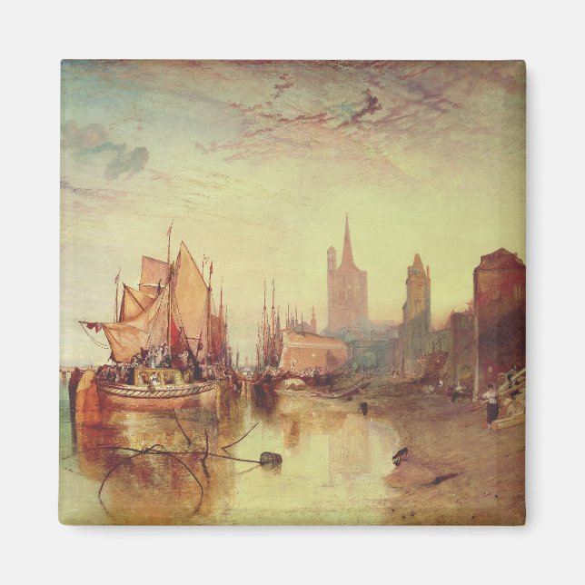 Ankomsten av en paketbåt av Joseph Turner Magnet (Framsidan)