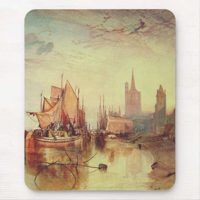 Ankomsten av en paketbåt av Joseph Turner Musmatta (Framsidan)