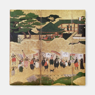 Ankomsten av portugisen i Japan 3 Magnet