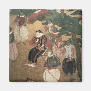 Ankomsten av portugisen i Japan Magnet