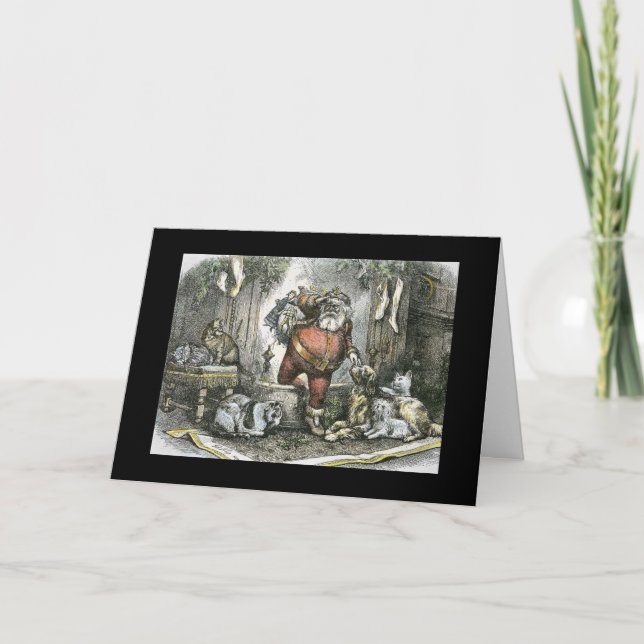 Ankomsten av Sanktt Nicholas Helgkort (Framsida)