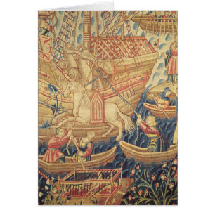 Ankomsten av Vasco de Gama i Calicut Hälsningskort