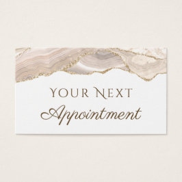 Ankomstkort för ivoriansk Guld-agate Visitkort