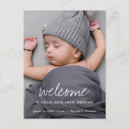 Ankomstmeddelande för Photo Baby Vykort
