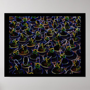 Ankor av gummi med Coola utskrift Poster