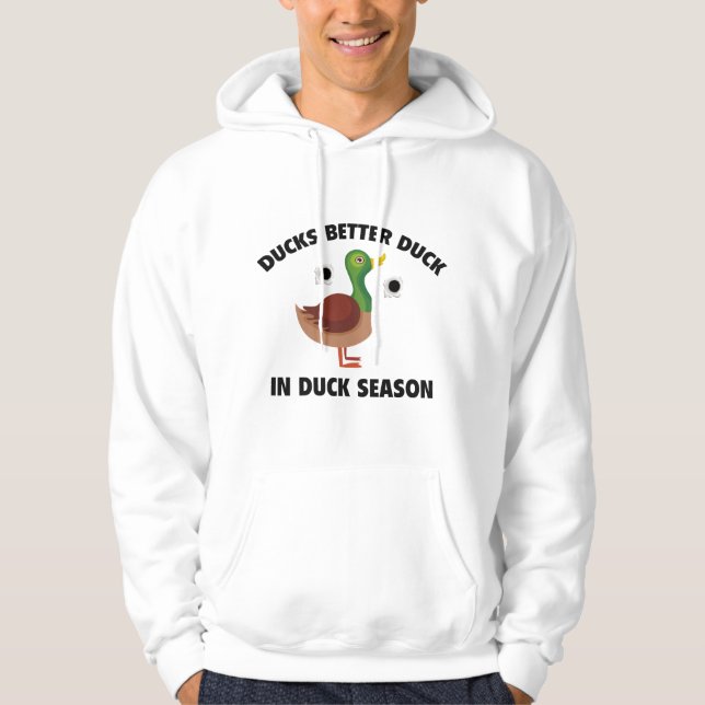 Ankor bättre Anka i Anka Hoodie (Framsida)