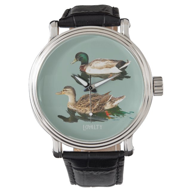 Ankor gräsänder armbandsur (Framsida)