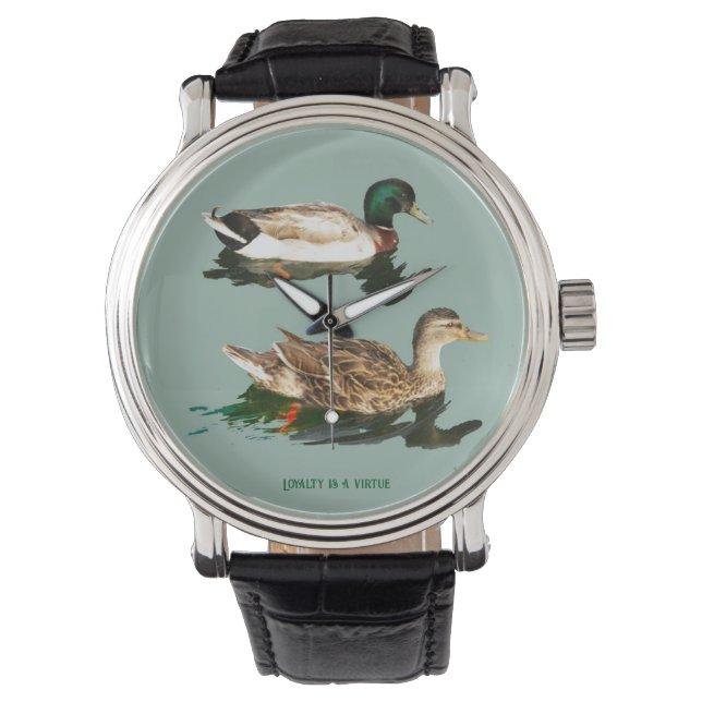 Ankor gräsänder armbandsur (Framsida)