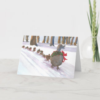 Ankor i Boston Common under vinterhelgdagarna Helgkort