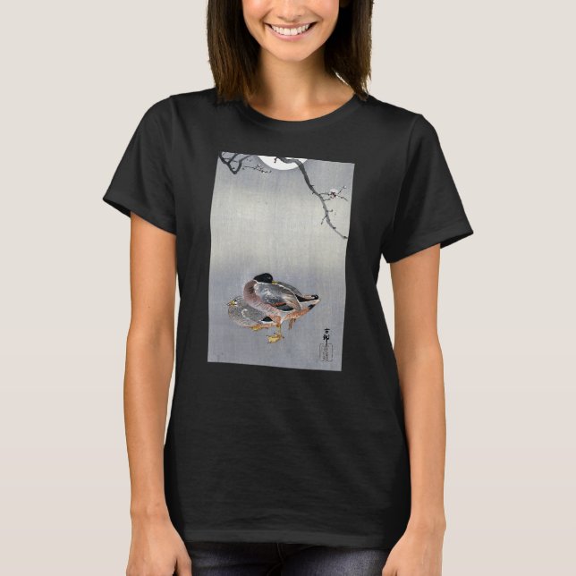 Ankor i Full Moon av Ohara Koson T Shirt (Framsida)
