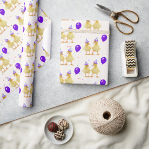 Ankor med konfetti och ballonger presentpapper