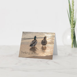 Ankor på Beach Thinking of You notecard Anteckningskort