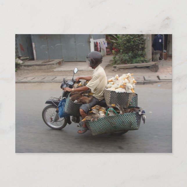 Ankor på motorcykel-Vietnam Vykort (Framsida)