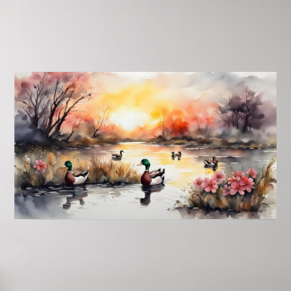 Ankor vid sjö poster