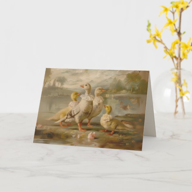 Ankor - Viktat gratulationskort Kort (Gul blomma)