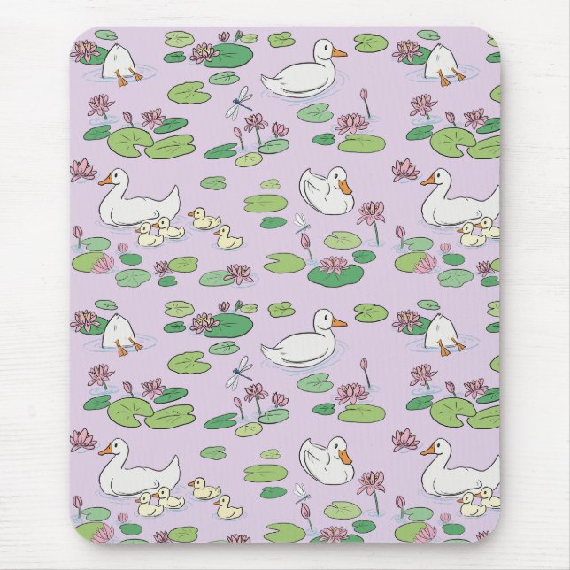 Ankor & Waterlily Lavender Mousepad Musmatta (Framsidan)