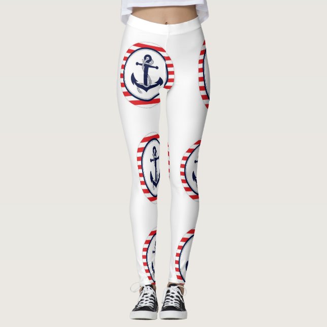 **ANKÖRER AVSIKTER** RÄTTSAKTER LEGGINGS (Framsida)