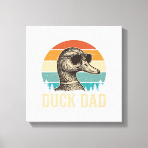 Ankpappar Retro Gravyr Solnedgång Tröja Desi Canvastryck