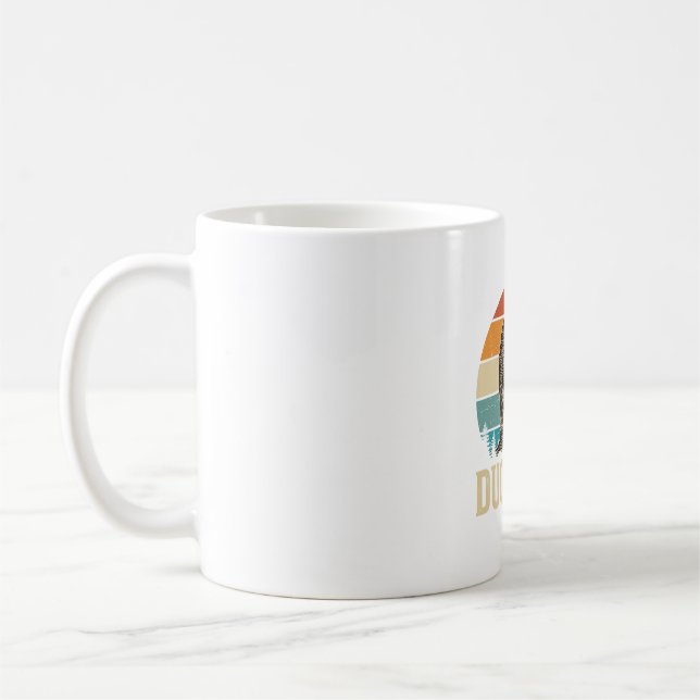 Ankpappar Vintagegravyr Retro Solnedgång Tröja Des Kaffemugg (Vänster)