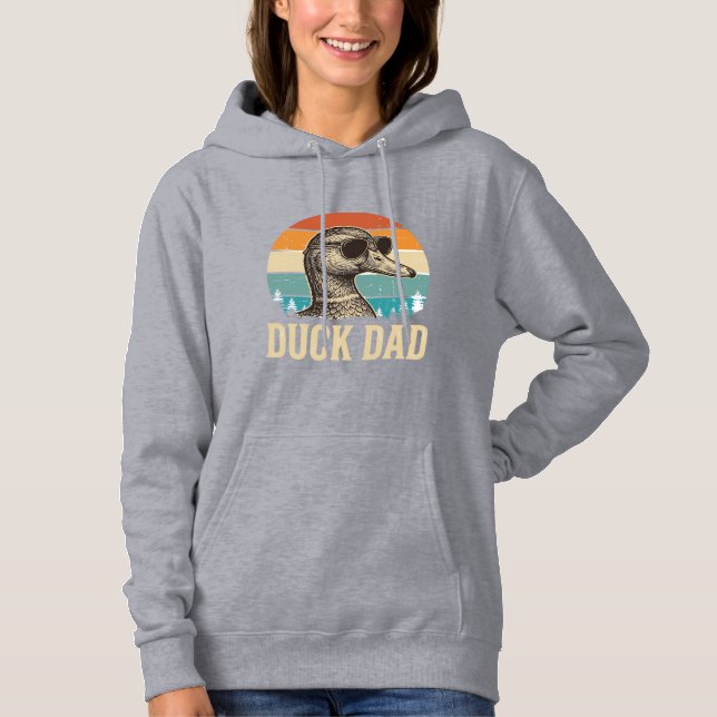Ankpapparå Retro gravyr Solnedgång T-shirt Desi (Framsida)