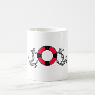 Ankra den röda livringen kaffemugg