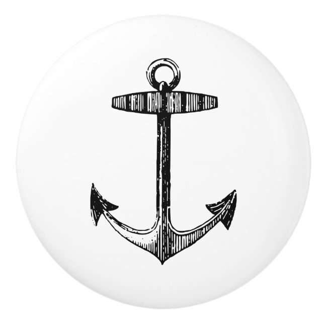 Ankra - det nautiska temat för vintage knopp (Framsidan)