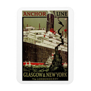 Ankra fodrar ~ Glasgow-Nya York Magnet