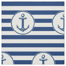 Ankra marinblåa vitrandar