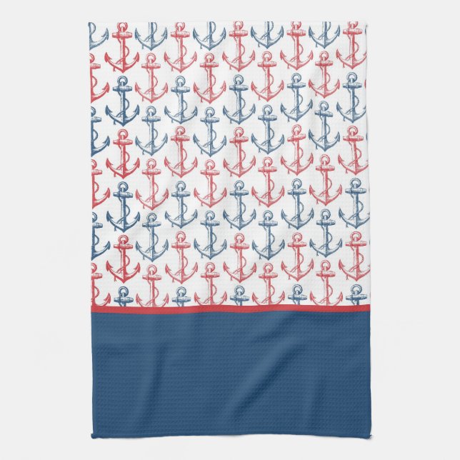 Ankra mönster kökshandduk (Vertikal)