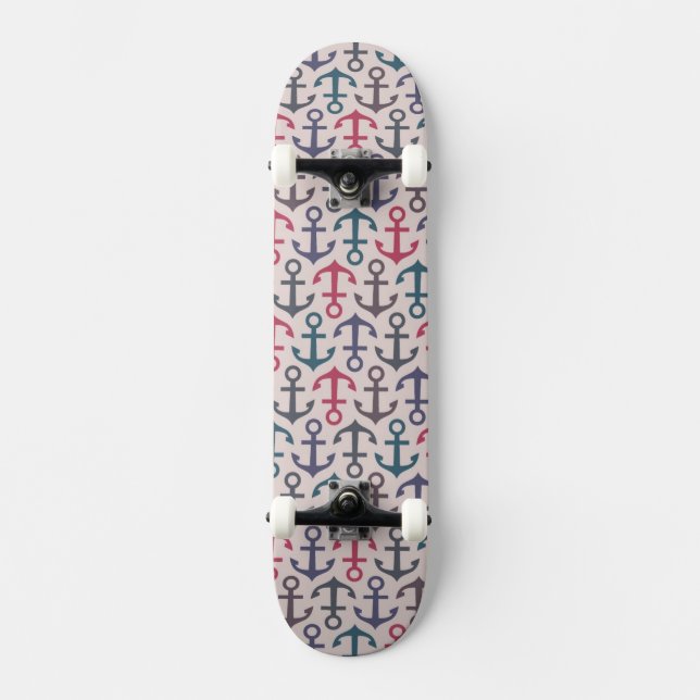 Ankra mönster mini skateboard bräda 18,7 cm (Framsida)