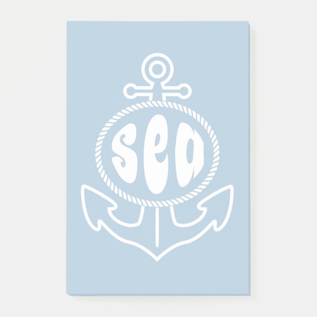 Ankra och havet post-it block (Framsida)