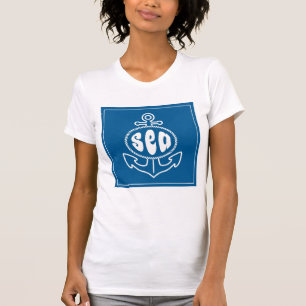 Ankra och havet tee shirt