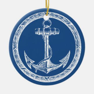 Ankra och kranen julgransprydnad keramik