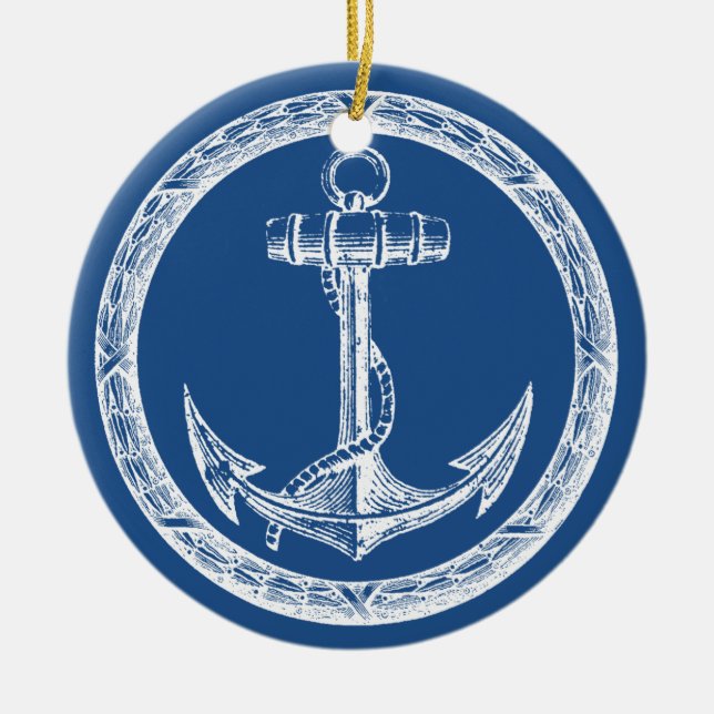 Ankra och kranen julgransprydnad keramik (Framsidan)