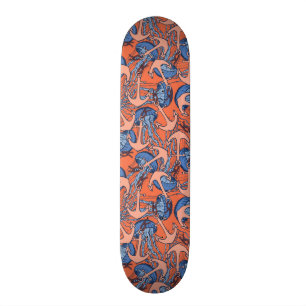 Ankra och manetmönster old school skateboard bräda 21,6 cm