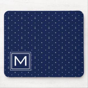 Ankra polka dots som mönster tillfogar ditt musmatta