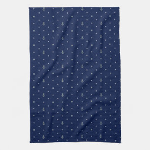 Ankra polka dotsmönster kökshandduk