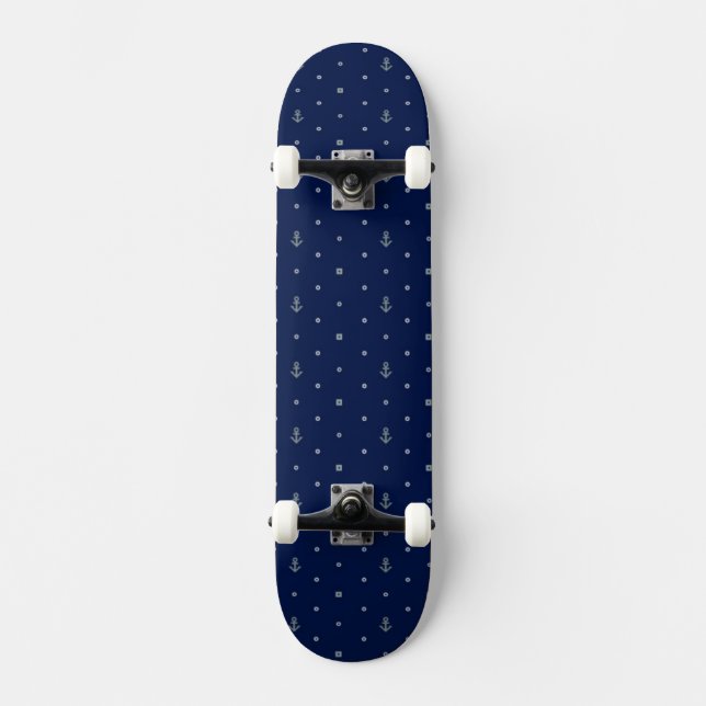 Ankra polka dotsmönster skateboard bräda 20,5 cm (Framsida)