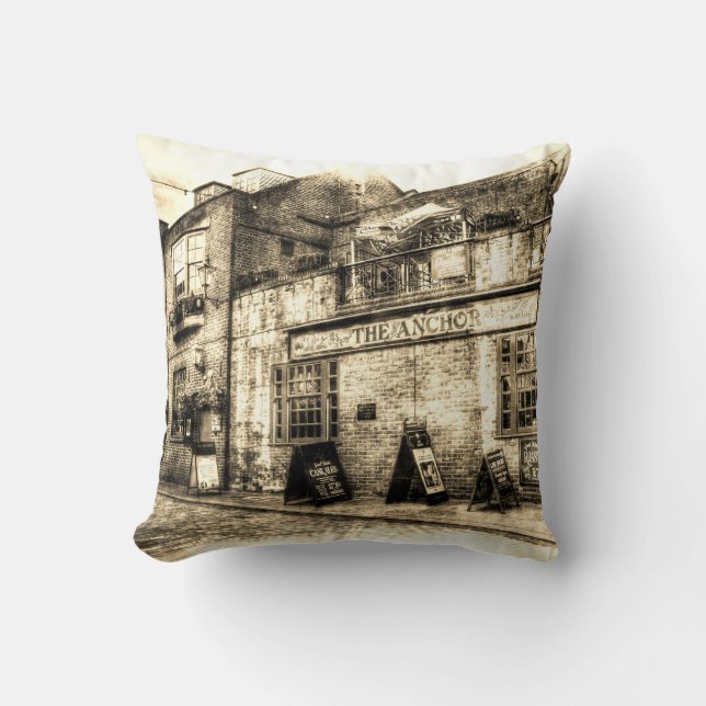 Ankra PubLondon vintage Kudde (Framsida)