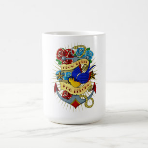 Ankra, svalan och ro kaffemugg