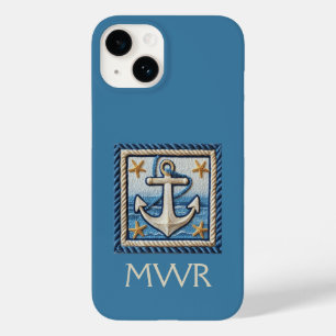Ankrad stil: Anpassat monogram ankare telefonfodra