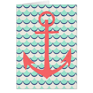 Ankrar bort hälsningskort