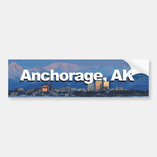 Ankring Alaska med ankring i himmlen Bildekal